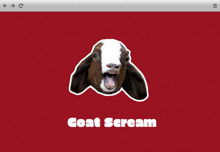 A Goat Scream Soundboard